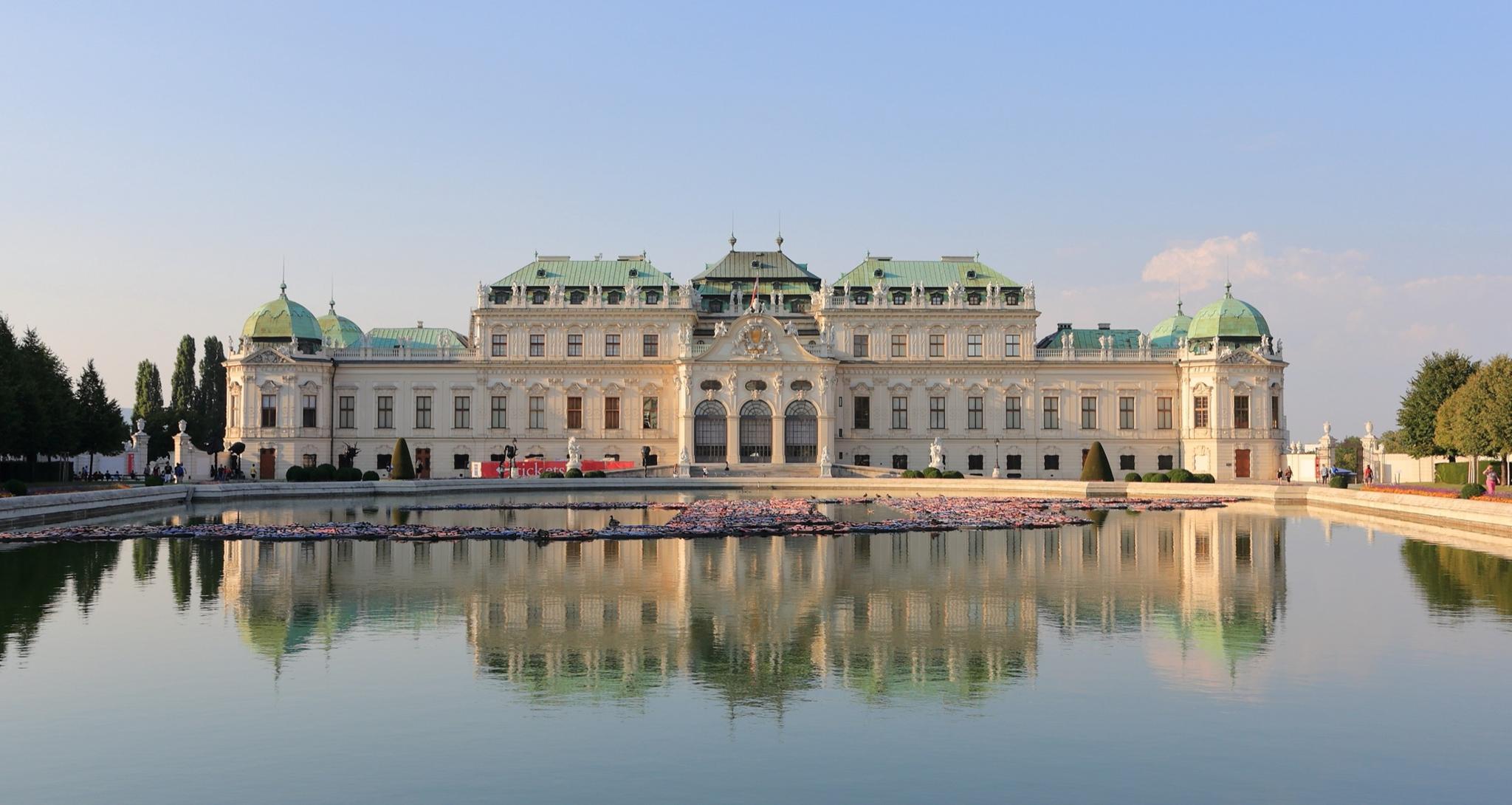 Belvedere Palace and reflecting pool