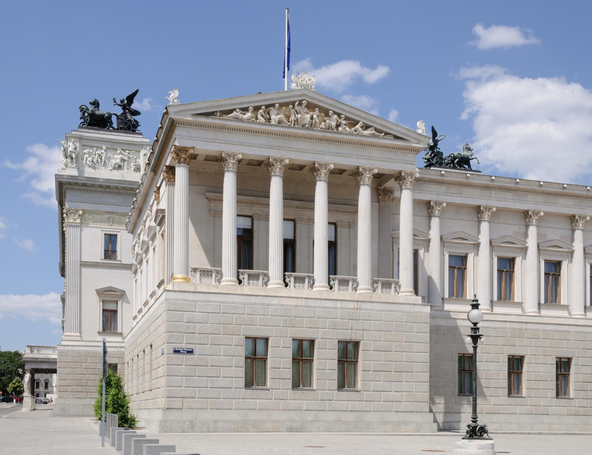 Austrian Parliament on the Ringstrasse